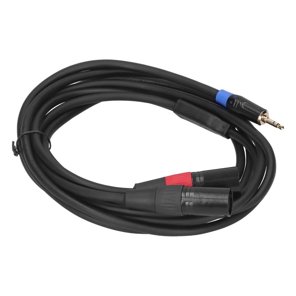 3pin XLR Male 3.5mm Male To Dual 2 XLR Male Plug Male To Dual XLR Connector  Audio Equipment