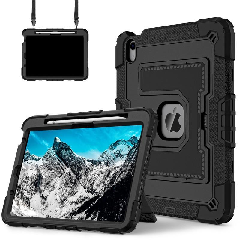 Funda Resistente a Golpes con Soporte para iPad Air 4 5 6 de 10.9 Pulgadas, Cubierta de Silicona con Soporte, Estilo de Negocios, Carcasa Dura