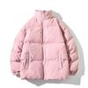 Men's Korean Style Cotton-Padded Jacket: Autumn/Winter Casual Solid Color Short Coat with Stand Collar