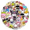 Entzückendes 50er Set Sanrio Sticker Kuromi für Gepäckdekor