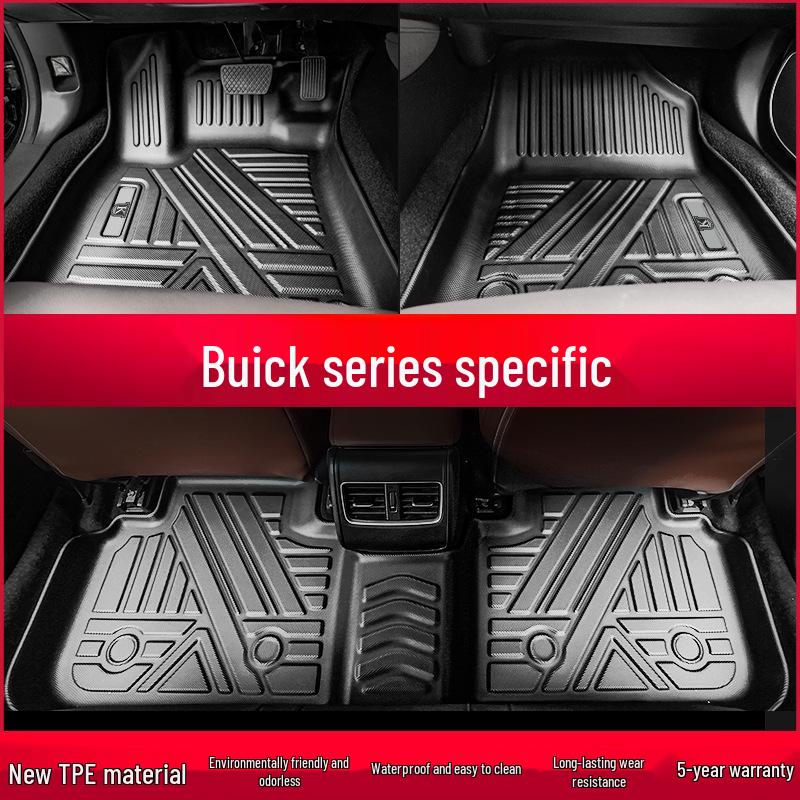 

Резиновые автомобильные коврики с противоскользящим покрытием Buick Envision, Regal, Enclave, Excelle, Encore GX Excelle GT (2020) 5-Seater