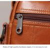 New Men's Leather Messenger Bag Mini Shoulder Bag 8-inch Trendy Men's Bag Retro First Layer Cowhide Handbag