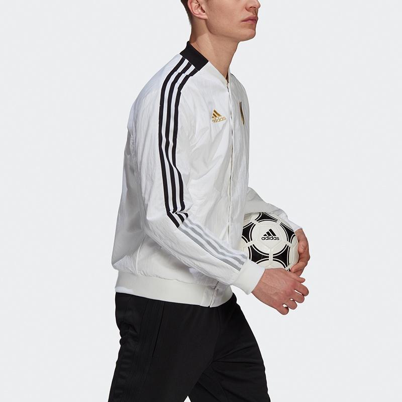adidas Series Juve Cny Bomber Juventus Soccer/Football Sports Printing Jacket White Men's GU6962