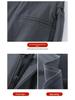 2026 Spring Women's Deep Gray High-Waisted Wide-Leg Drape Pants: Slimming, Versatile, Floor-Length Casual Style