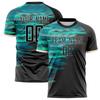 Customized Team Name Number Name Football T-shirt Personalized DIY O Neck Black Sports T Shirts Loose Quick Dry Team Uniform