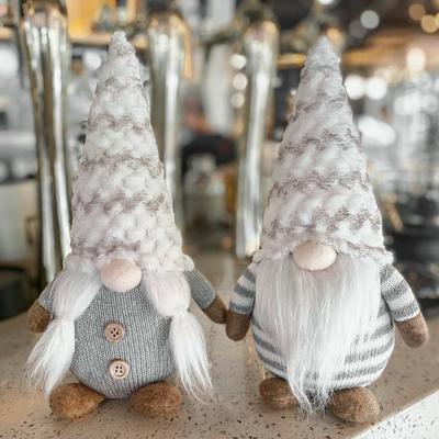 Nordic Plush Knitted Christmas Decoration Faceless Doll New Year Forest Elderly Ornaments