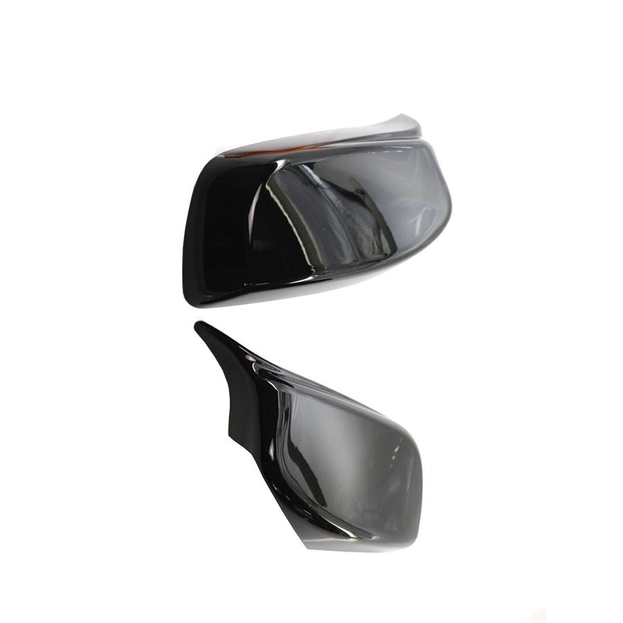 For BMW 5 Series E60 E61 E63 E64 2004-2007 Mirror Lamp Housing Rear View Mirror Cover Glossy Black  51167078360 51167078359