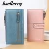 Womens Long Wallet With Pu Leather Material And Multiple Card Slots For Daily Use
