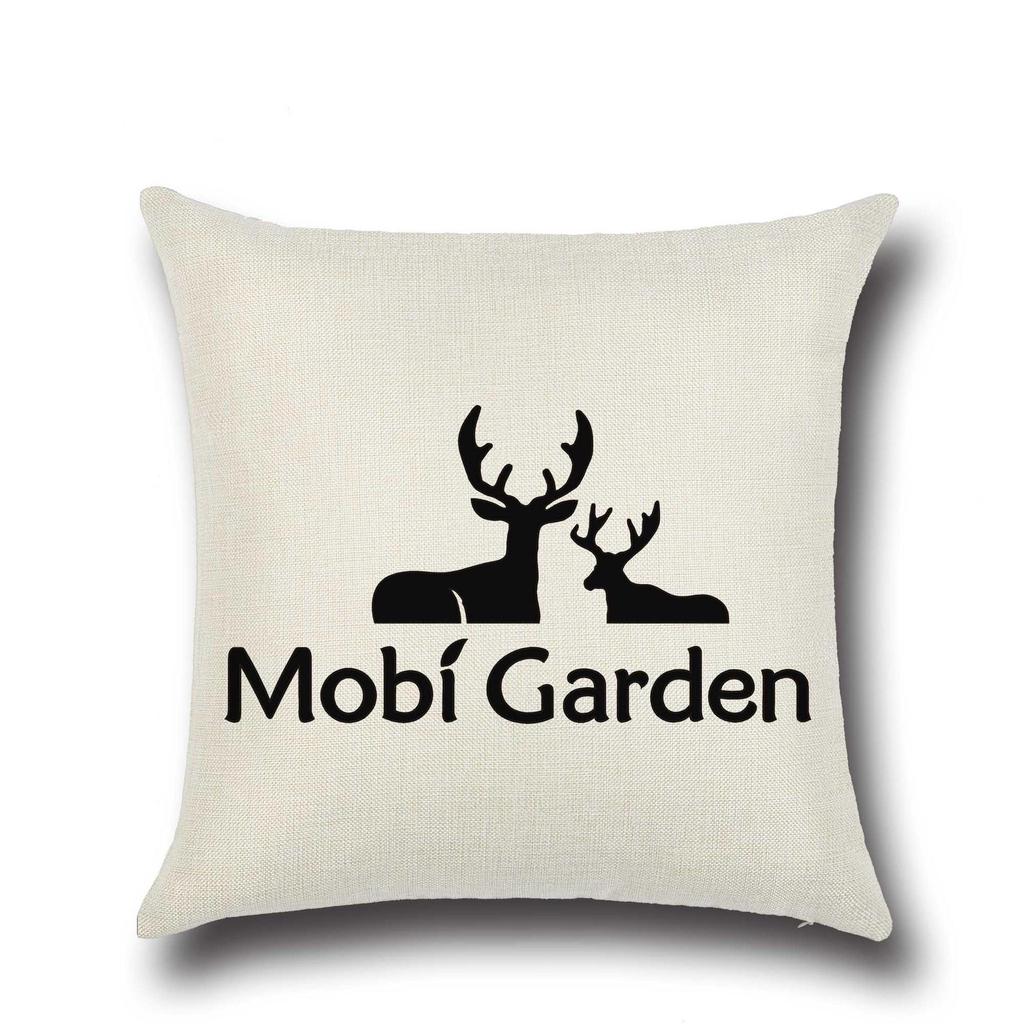 Christmas Elk Christmas Pillowcase Without Core, Composite Flax Prevents Mildew and Sweat Absorbs, Can Be Customized for Pillows