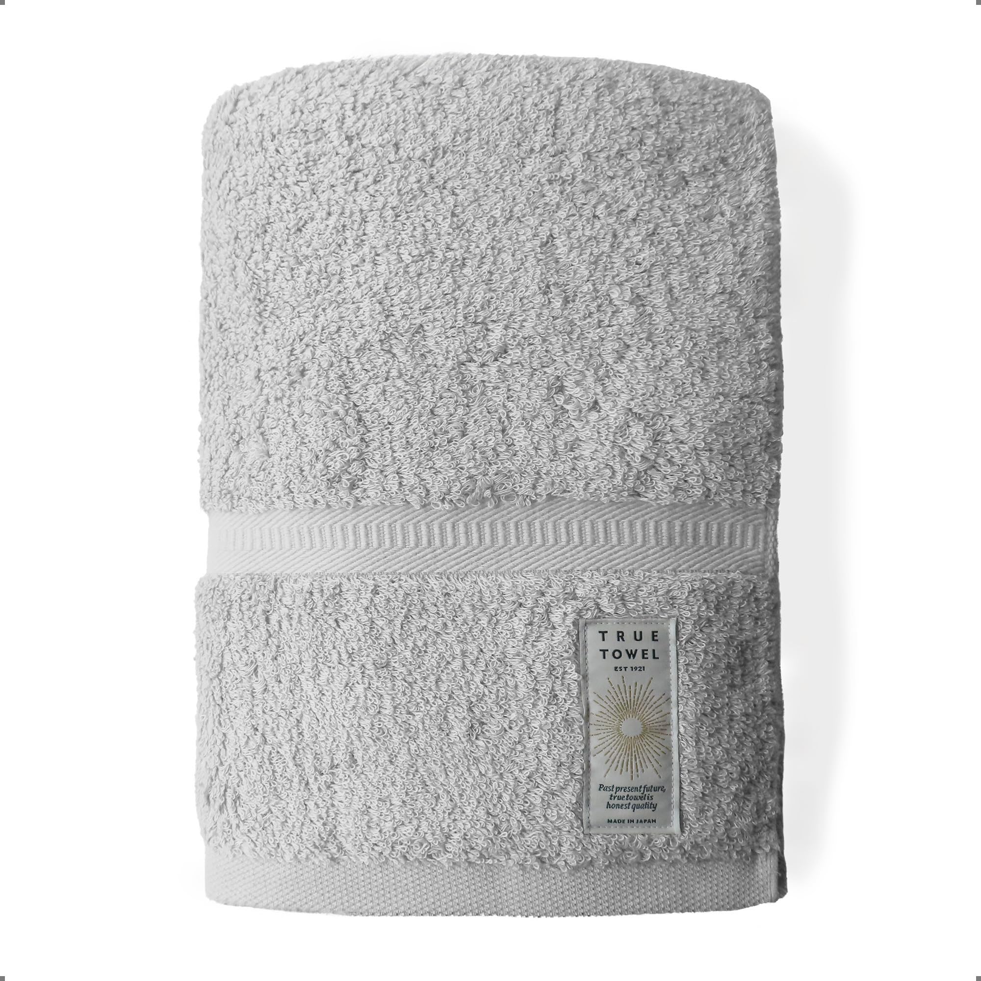 

TRUE TOWEL classic HOTEL Petit Bath Towel, Luxury Imabari Towel (Gray)