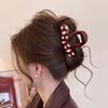 Korean Colorful Polka Dot Heart Hair Claw For Women  New Sweet Drip Oil Shark Clip Headdress Hair Accessories