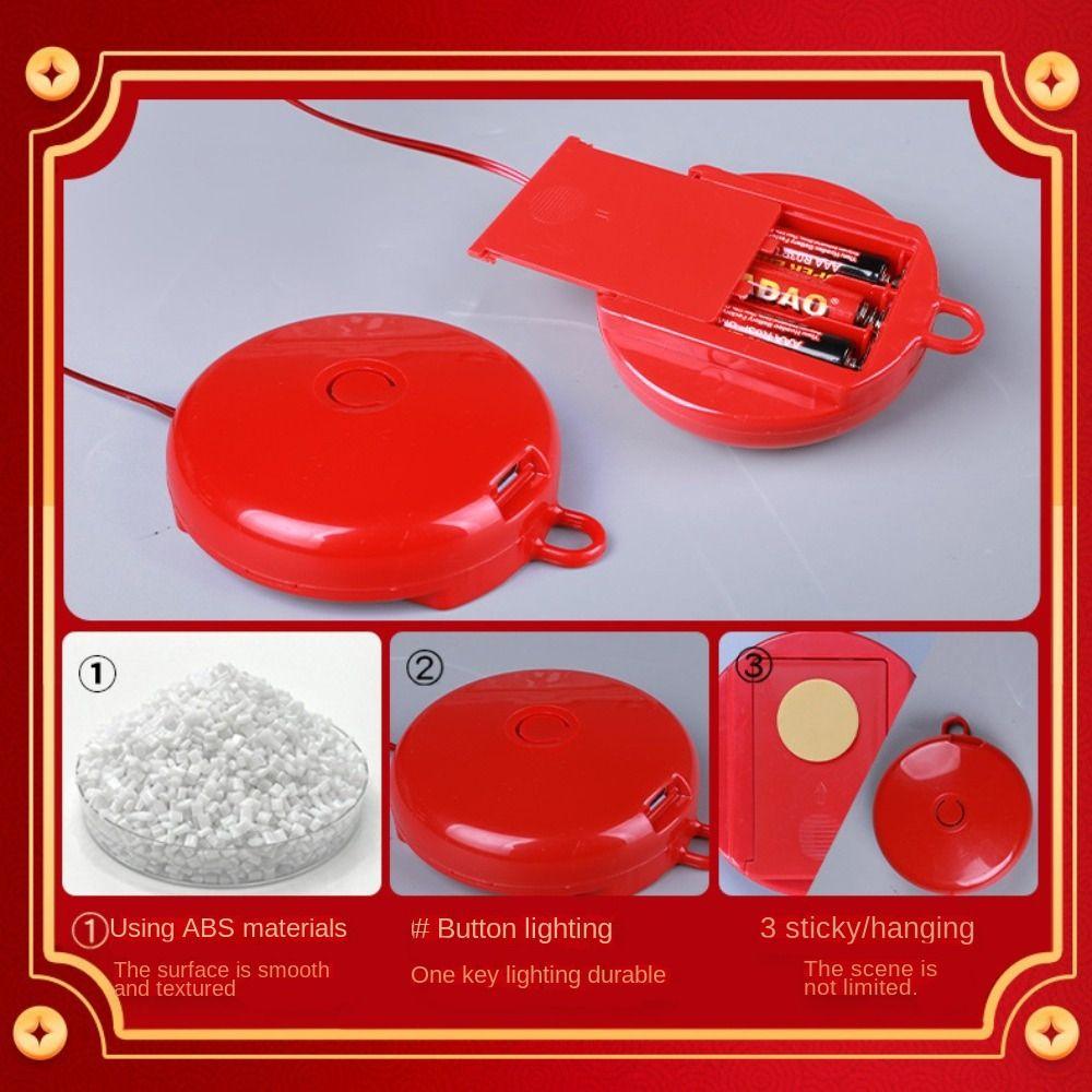 Acrylic Hanging Lights Red Fu Character Lights New Red Hanging Lanterns  Chinese New Year