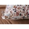 Coussin déhoussable festonné "Capucine" 40 x 40 cm "Gaze de Coton" - Capucine Pampa - Coussin déhoussable festonné 40 x 40 cm