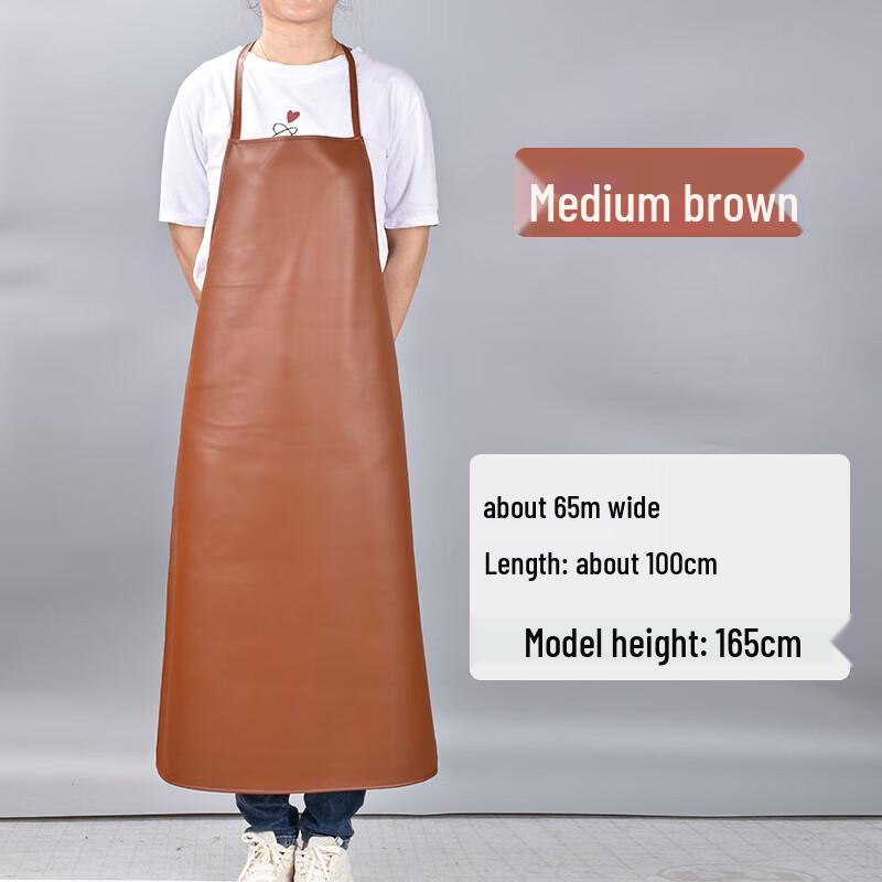 Waterproof PU Leather Kitchen Apron