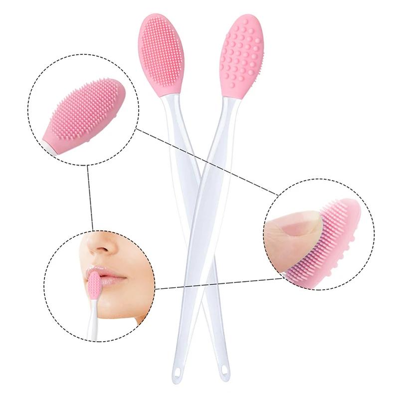 1PC Beauty Skin Care Wash Face Silicone Brush Exfoliating Nose Clean Blackhead Removal Brushes Tools With Replacement Head