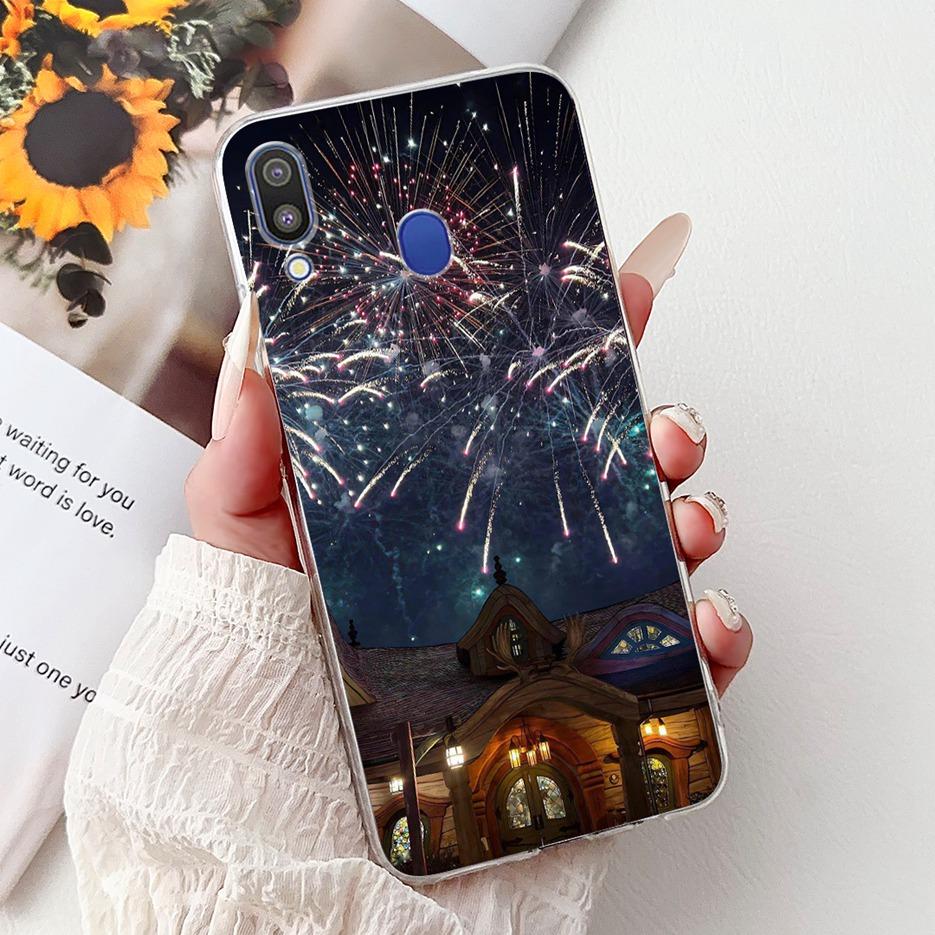 For Samsung Galaxy M10 M20 M30 Case New Fashion Painted Cover Clear Silicone Soft Slim Phone Case For Samsung M10 M20 M30 Fundas