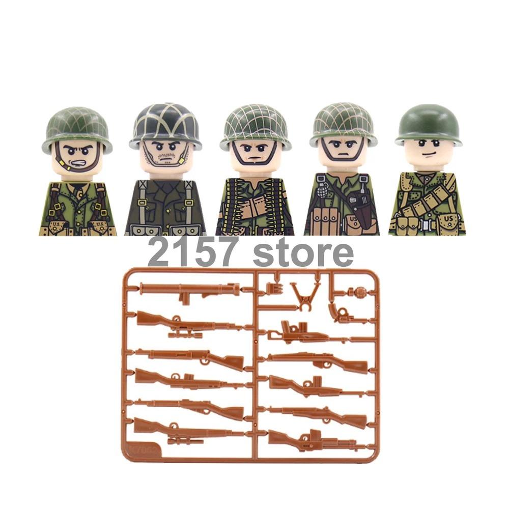 Military Soldier Figure Building Block Weapons Ranger Camouflage Vietnam War US Special Forces KSK Medical Bandit Thief Toy Gift