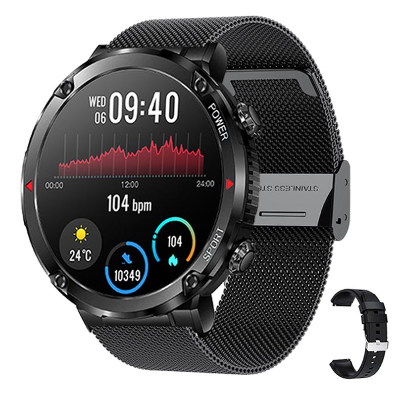 

1,6 400*400 HD Большой экран Водонепроницаемые Смарт-часы Для Мужчин 600 мАч Большая Батарея Фитнес-Трекер Bluetooth Звонок Для Мужчин Смарт-часы