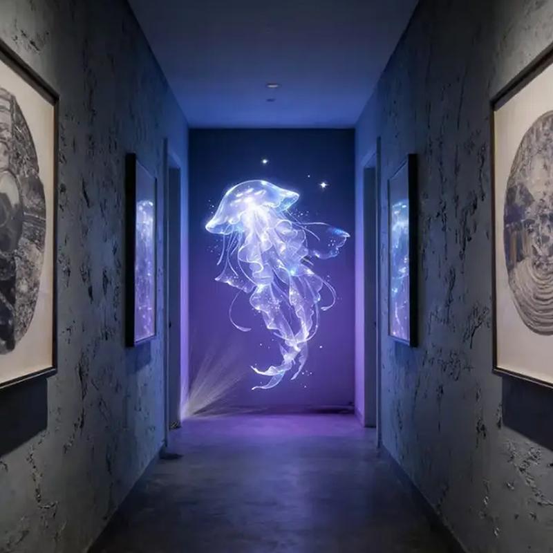 Led Usb Projector Light 3/6Pcs Projection Patterns- Adjustable Whale Butterfly Jellyfish Starfish Night Light Festival Gift