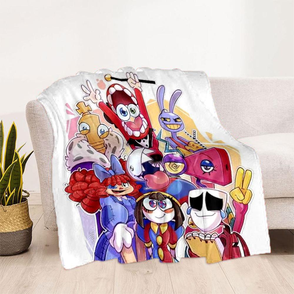 Digital Circus9 Blankets Are Suitable for Living Rooms,making Them an Ideal Choice for Outdoor Travel and Gifts.