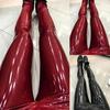 Chic Women Faux Leather Solid Color High Waist Pants Trousers Slim Fit Leggings