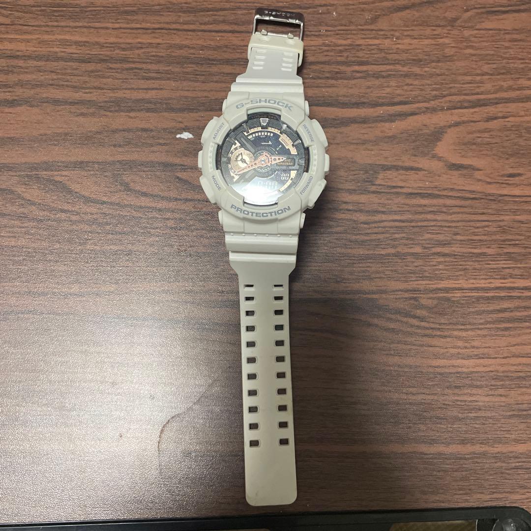 Used CASIO G-SHOCK white men s watch body