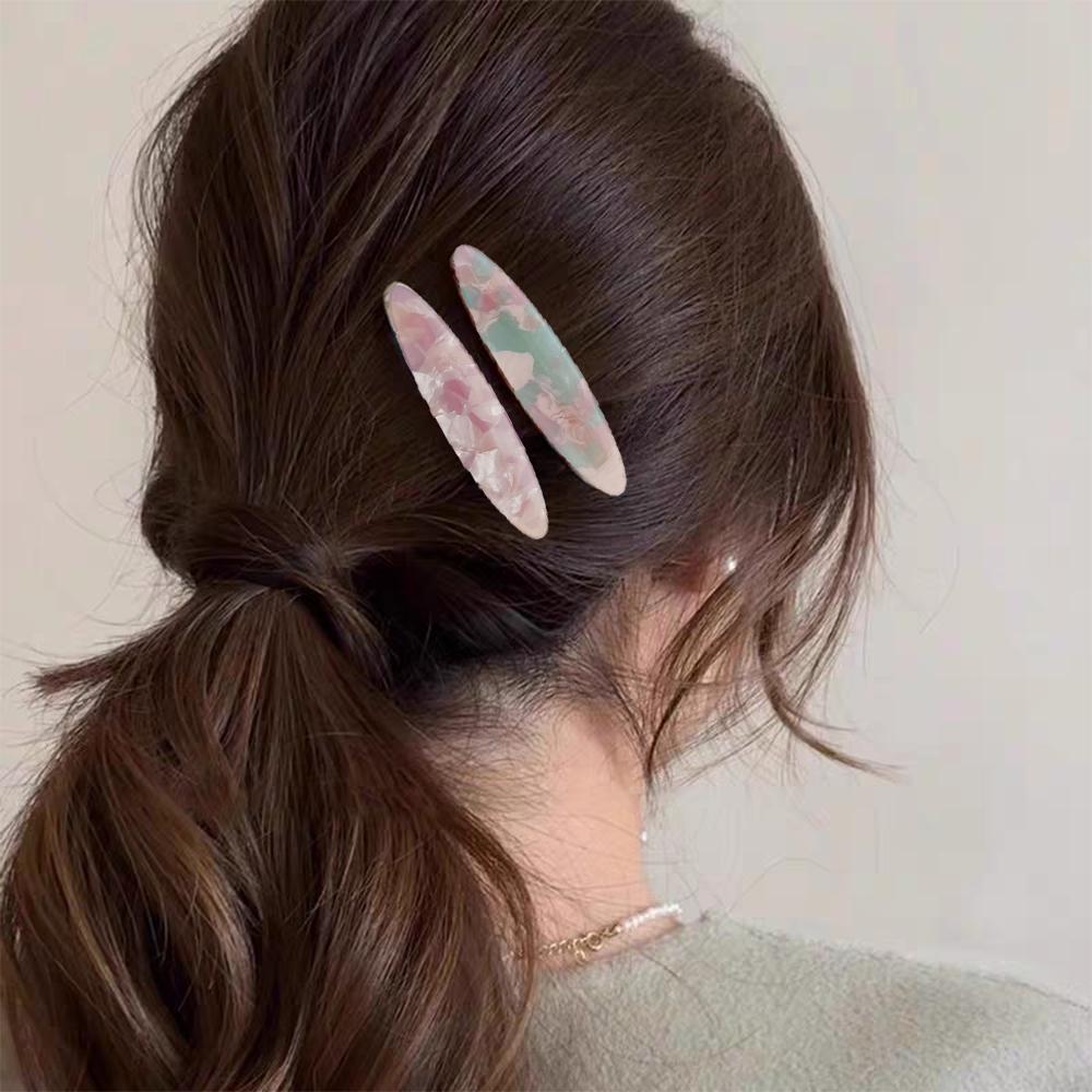 2pc Cute High Quality Geometric Hairpin Hair Side Clips for Women Girls Headband for Hair Accessories Headwear