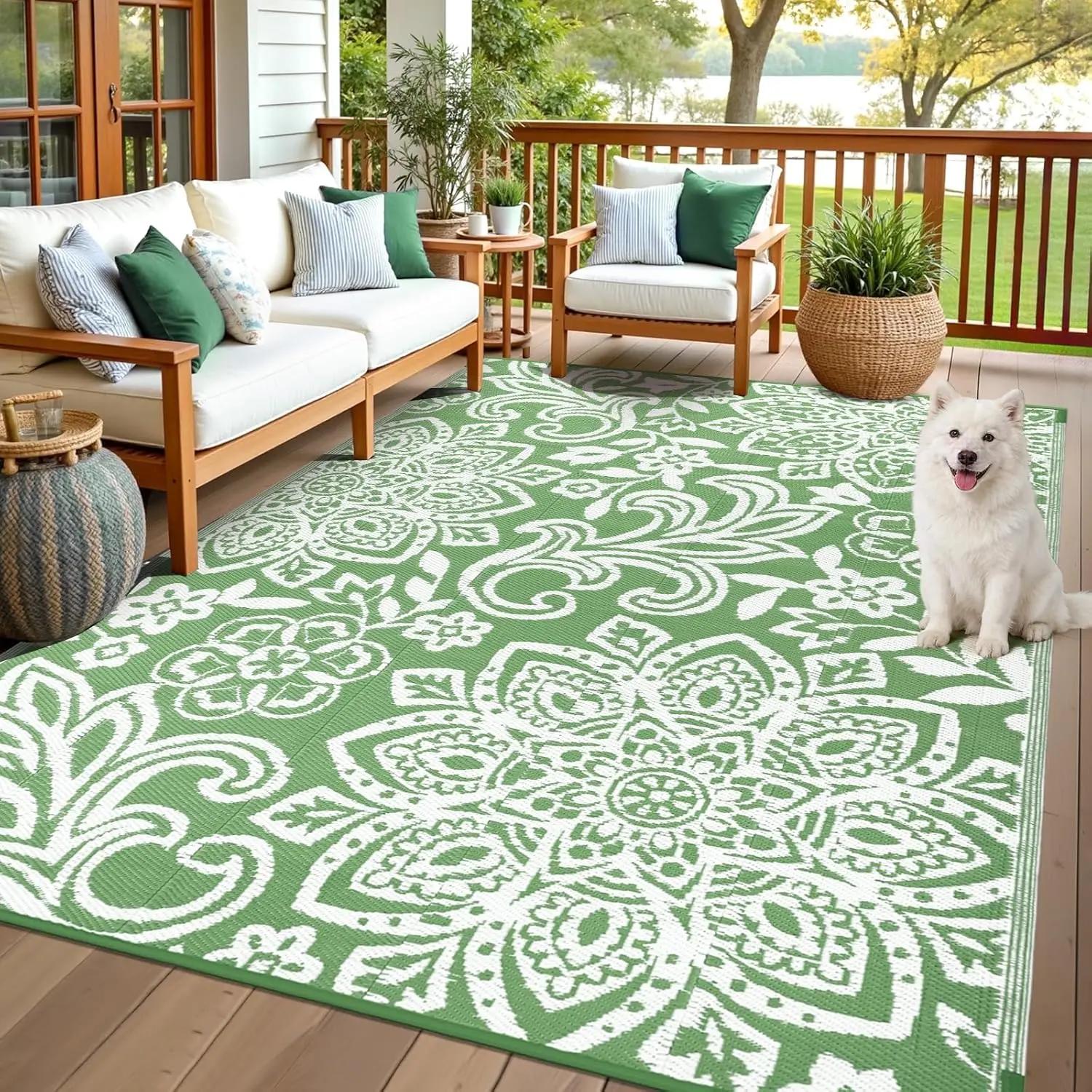 Mandala Outdoor Rug Foldable Portable Picnic