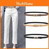 Genuine Leather Womens Belt Summer Vintage Fashion Waistband With Oval Buckle For Outdoor Wear