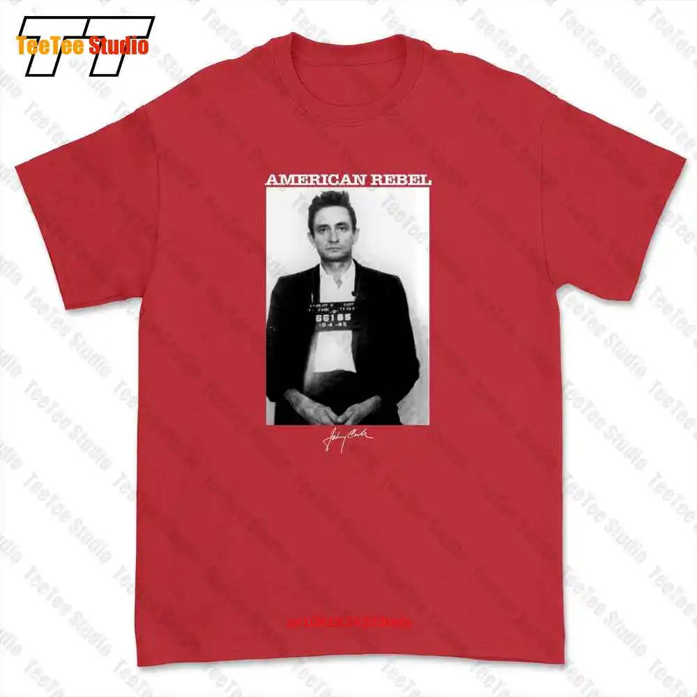 Johnny Cash American Rebel Mug Shot Tshirt Tee IAHZ S