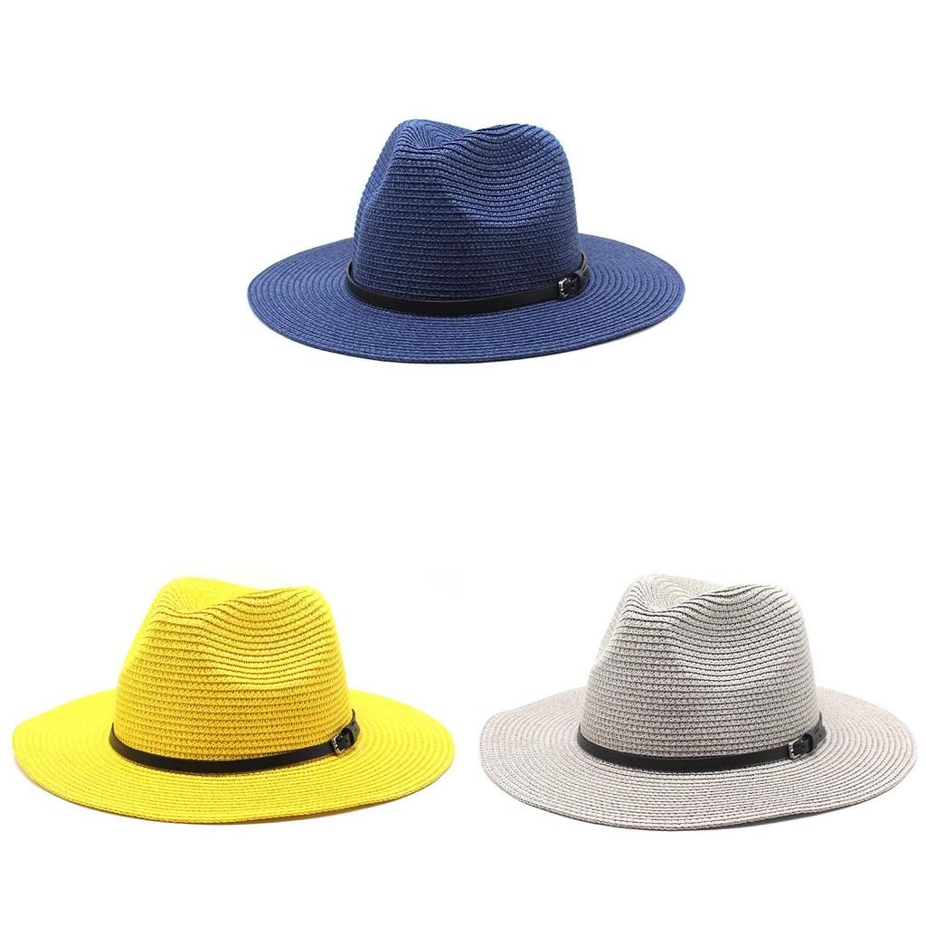 Summer Foldable Wide Brim Straw Hat For Men And Women With Sun Protection And Breathable Design For Beach And Outdoor Activities