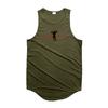 Muscleguys Mens Gym Clothing Fitness Sleeveless Vest Polyester Quick-drying Training Sweatshirt Sling