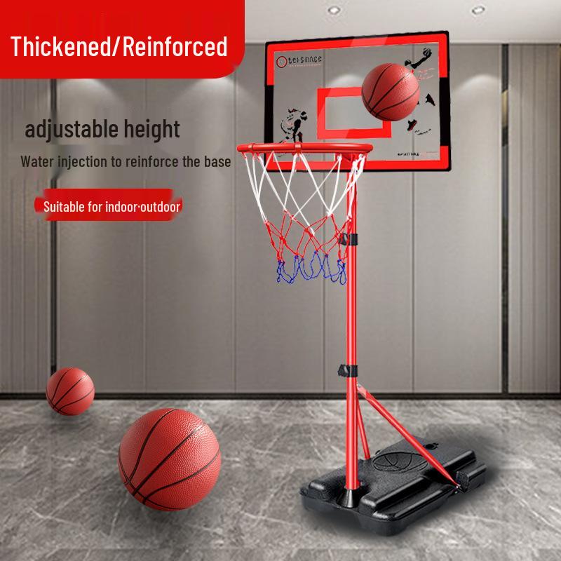 

Adjustable Indoor Basketball Hoop for Kids – Movable & No Drill, Soft Edge