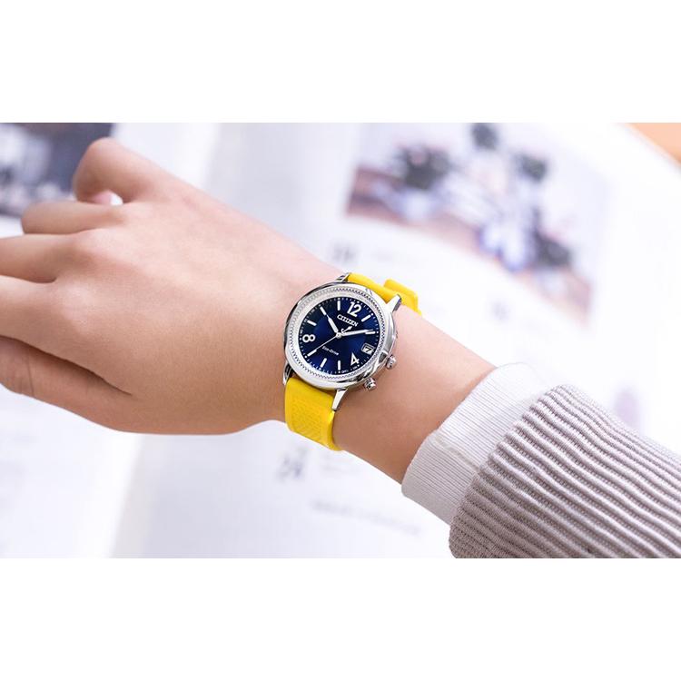 Citizen C Collection 50m Water Resistant Light Powered Quartz Movement Rubber Band Strap Watch CB1101-03L