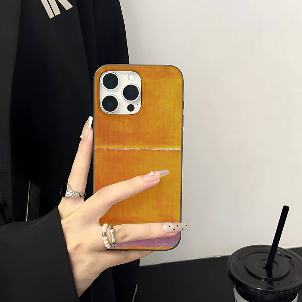 Abstract Art M-Mark R-Rothko Phone Case For IPhone 17 16 15 14 13 12 11 Pro Max Plus Corrugated Bumper Back Cover Shell
