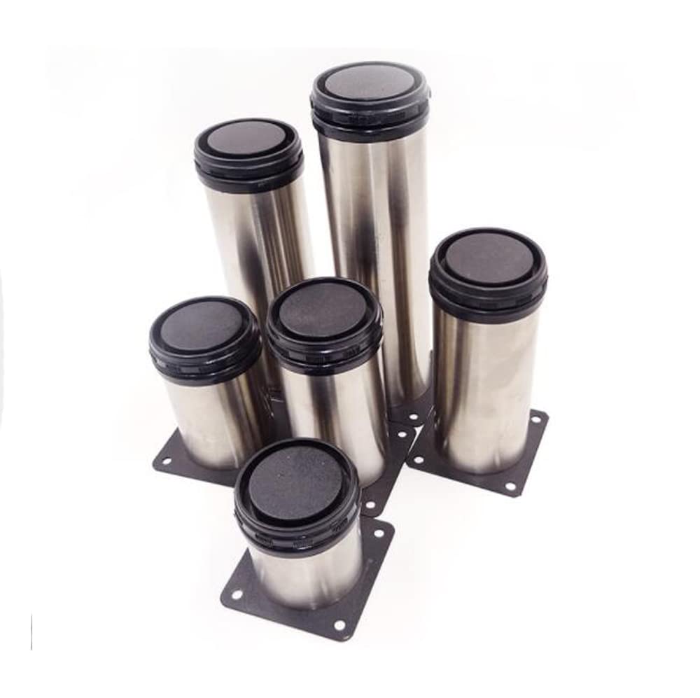 SZB Extension Legs for Tables, Beds, Desks, and Kotatsu Tables (50mm Diameter x 60mm Height, Set of 4)