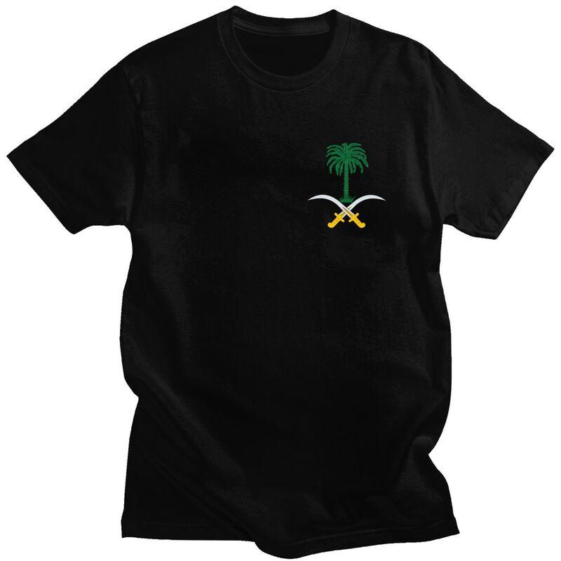 

Custom Emblem Of Saudi Arabia T Shirts Men Short-Sleeve T-shirt Streetwear Tee 100% Cotton Oversized Tshirts Gift - Men s Sum... 5XL різнокольоровий