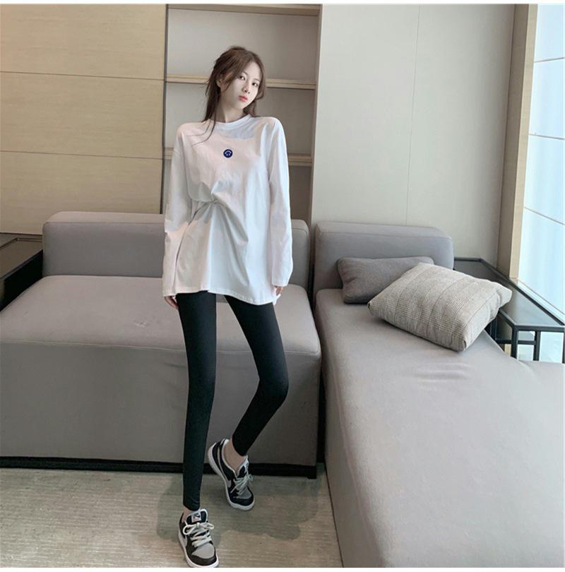 Women's Winter Velvet Layered Embroidered White Top - Korean Style Loose Fit