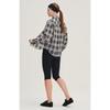 Huit [26ss] Ultra Lightweight Sheer Check Shirt Htwsu6j04t