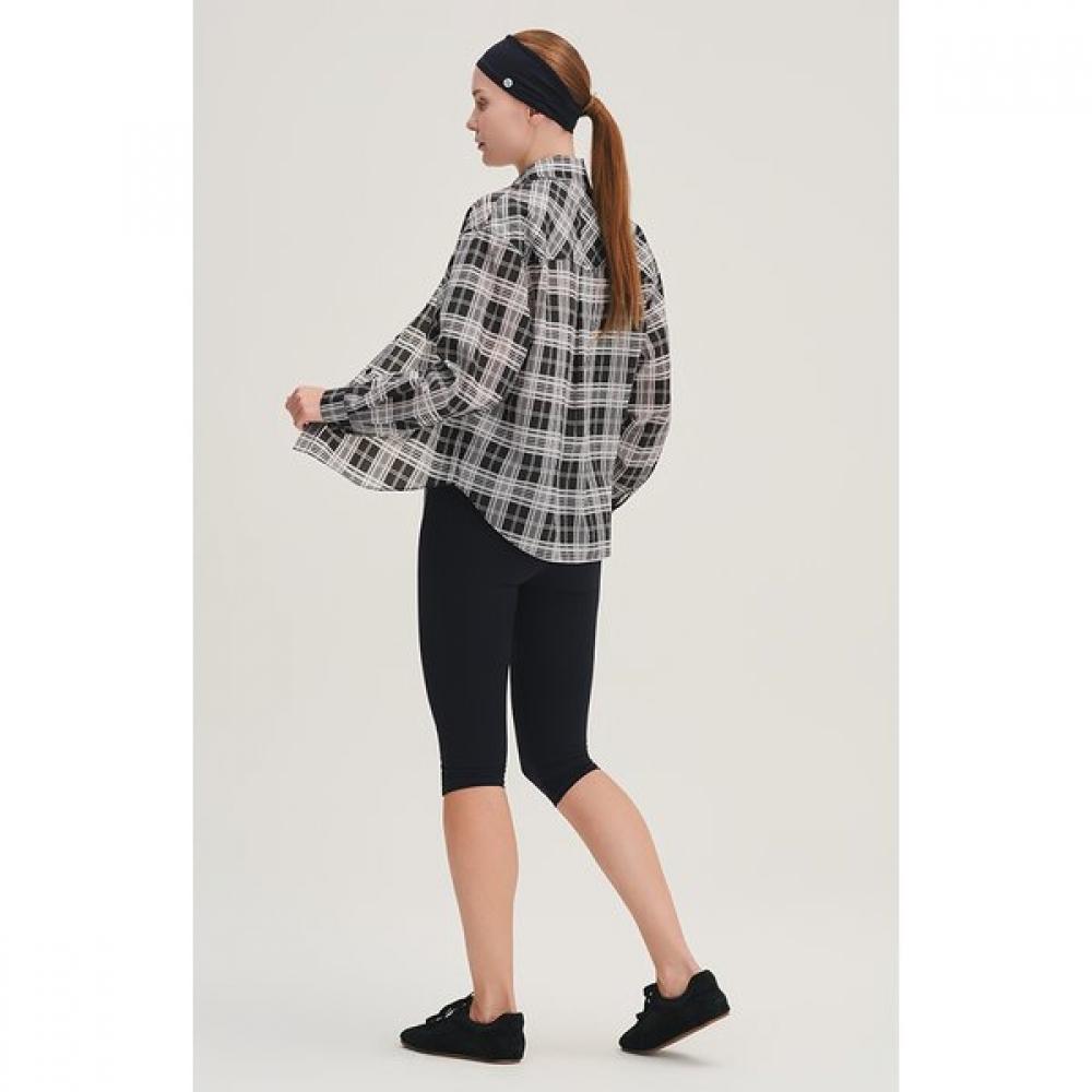 Huit [26ss] Ultra Lightweight Sheer Check Shirt Htwsu6j04t