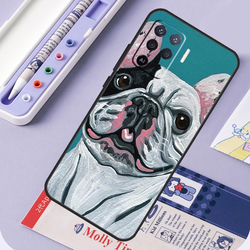 

Watercolor French Bulldog Painting For Oppo A94 A74 A54 A15 A18 A38 A58 A78 A98 A40 A60 A80 A16 A76 A96 A57 A17 A77 A5 Pro Case OPPO A16