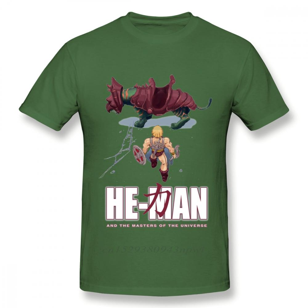 Novelty HeMan And The  Of The Universe Akira T Shirt For Male Crewneck 100 Cotton Graphic Print Tee Shirt