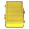 Angelköderbox Reversible Köderbox Doppelseitige Kunststoff Köder Aufbewahrungsbox Organizer Gelb