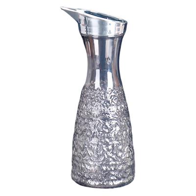 Helpful Smooth Surface Ergonomics Transparent High Temperature Resistant Pot Hotel Jug for Restaurant Juice Bottle