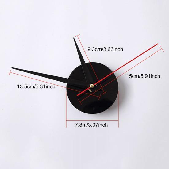 Rahmenlose Acryl 3D Wanduhr Modern Geräuschlos DIY Heim Büro Schlafzimmer Wohnzimmer Innen Digital Analog Uhr Dekoration