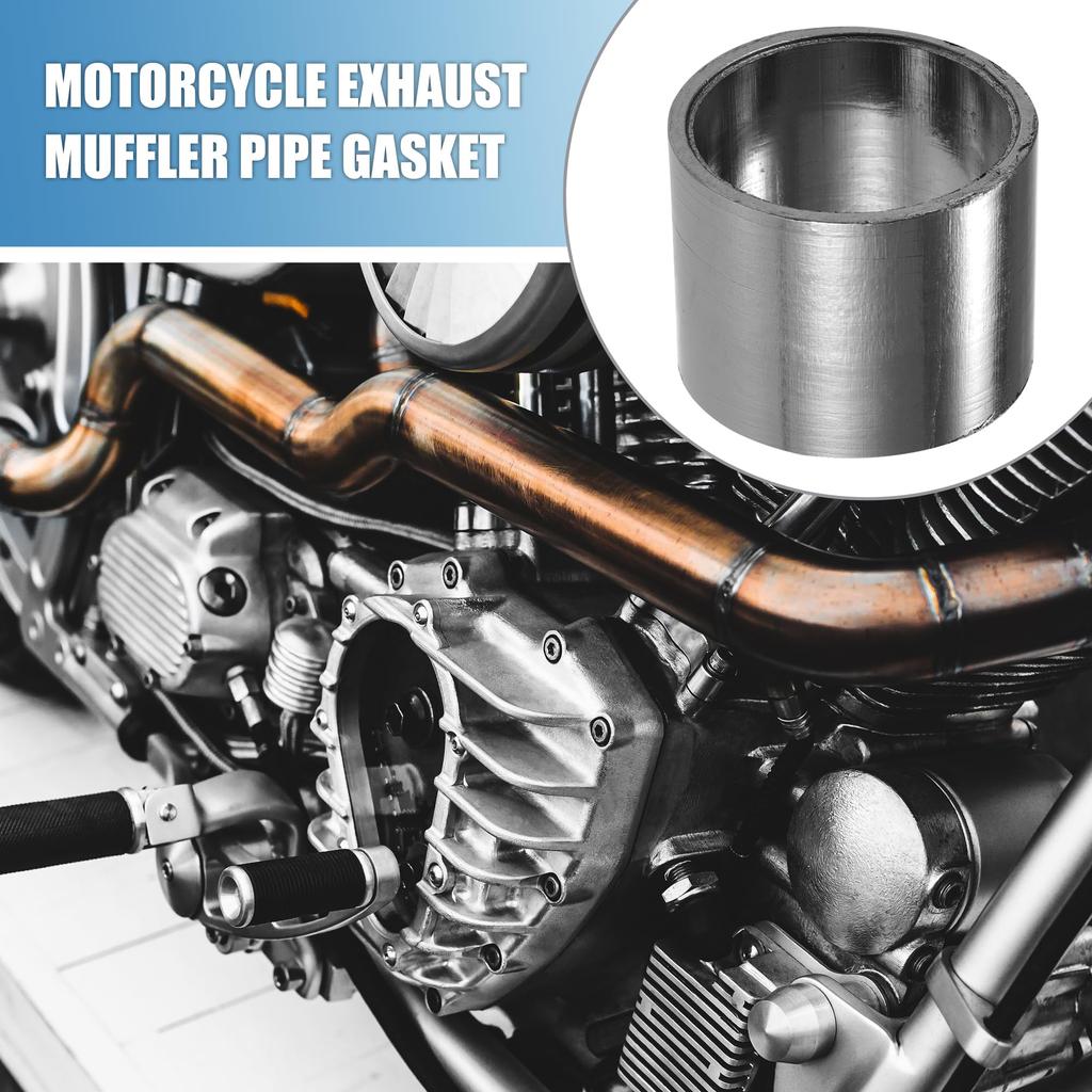 A ABSOPRO Motorcycle Exhaust Air Muffler Pipe Gasket 38mm Inner Diameter 45mm Outer Diameter