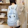 Schoolbag Korean Ins Wind Star Backpack Large Capacity Junior High School Girls High School Elementary School Bag Leisure Travel Backpack