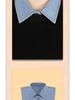 Children's Versatile Denim Dickey Faux Collar for Sweaters and Ladies - Multifunctional Pointed Collar Decoration