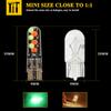 1set T10 W5W RGB COB LED Bulbs With Remote Control For Car Interior Lighting Reading Wedge Dome Light License Plate Light 12V