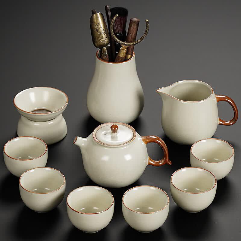 Ru Ware Ceramic Kung Fu Tea Set